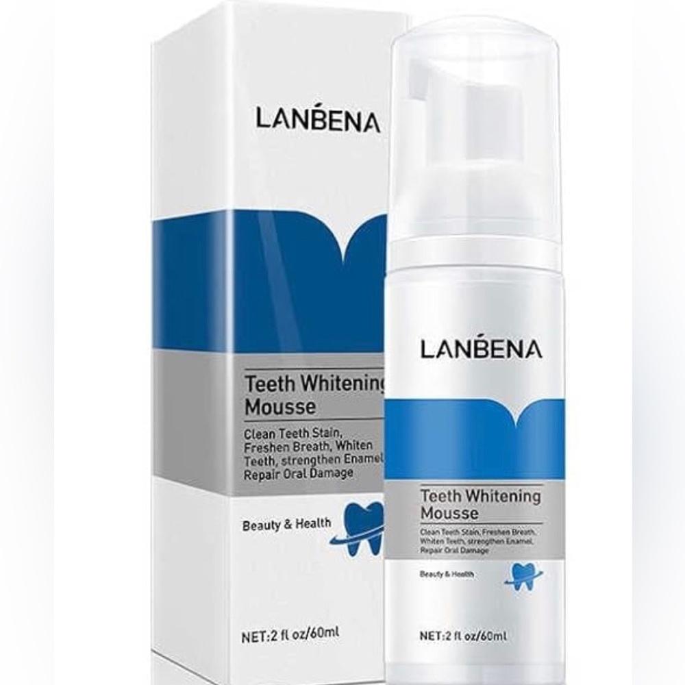 Lanbena Teeth Whitening  Mousse, Clean and Whiten Teeth, Strengthen Enamel 🆕 - Picture 6 of 8